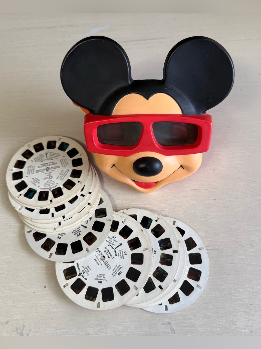 Vintage 1989 Mickey Mouse View-Master 3D Viewer & Reel Bundle Disney 90s